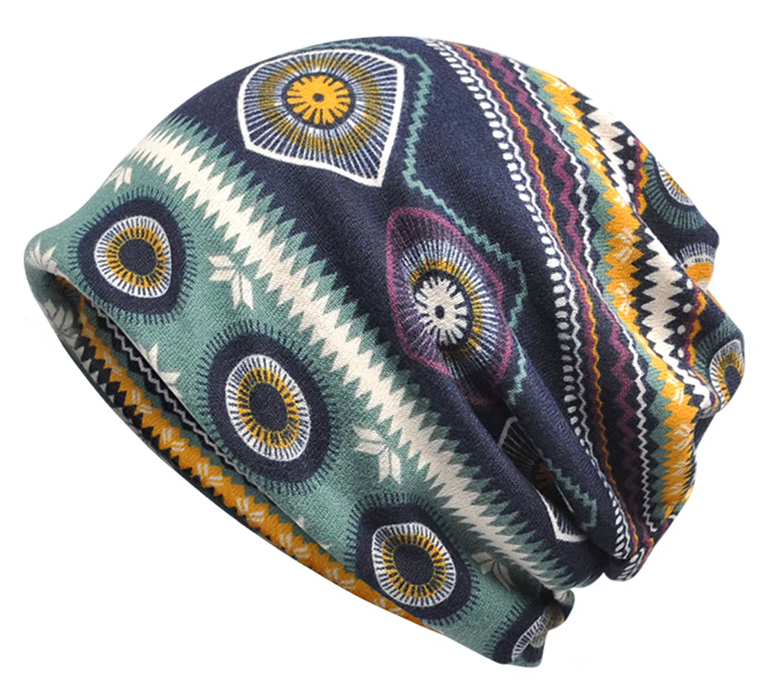 Chapeau de couchage respirant Baotou pour homme, écharpe graffiti, capuche à double usage, chapeau b