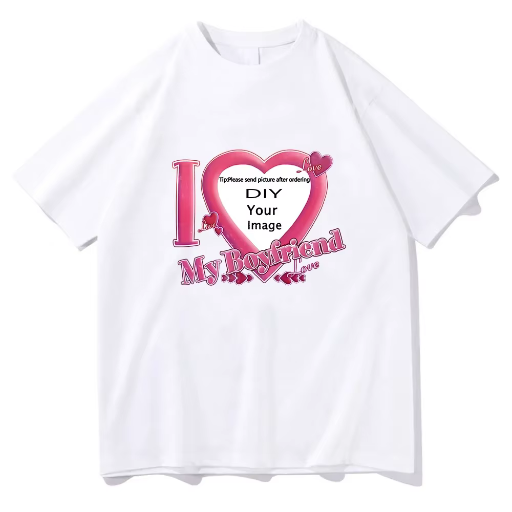 J'aime mon Coupon petit ami T-shirts de haute qualité femmes/hommes T-shirts à manches courtes été t