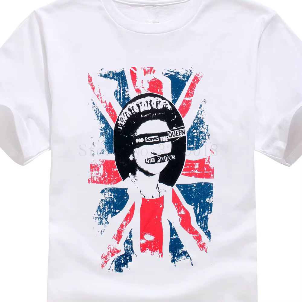 T-shirt Vente Chaude Vêtements O-cou Court Sex Pistols Design Pourri T-shirts Pour Hommes T-shirts E