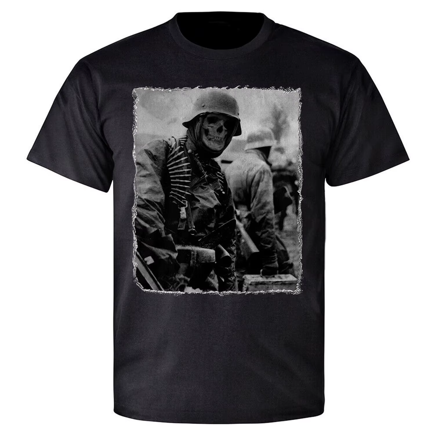Allemagne Belgique Ardennes 1944 T-shirt soldat allemand Wehrmacht. T-shirt d'été en coton à manches