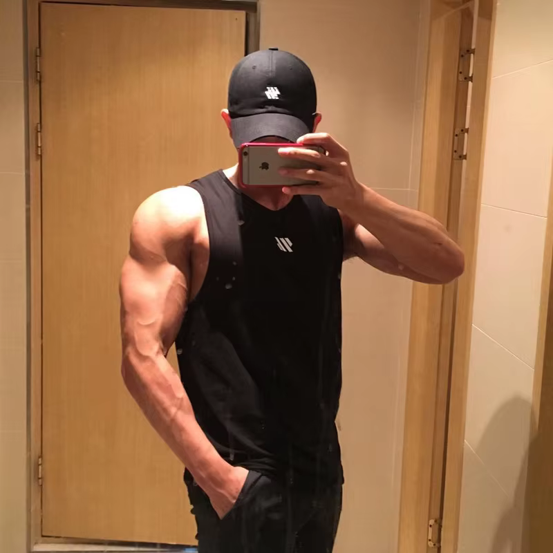 GITF Mannen musculation débardeurs gymnastique entraînement Fitness Mouwloos chemise course Kleding 