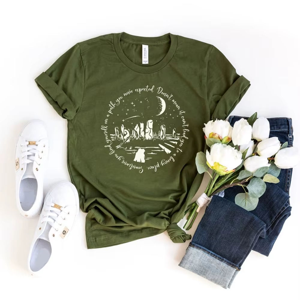 T-shirt humoristique Outlander, avec citation de WPanama lust, "You find ABLE self on A Path You Nev