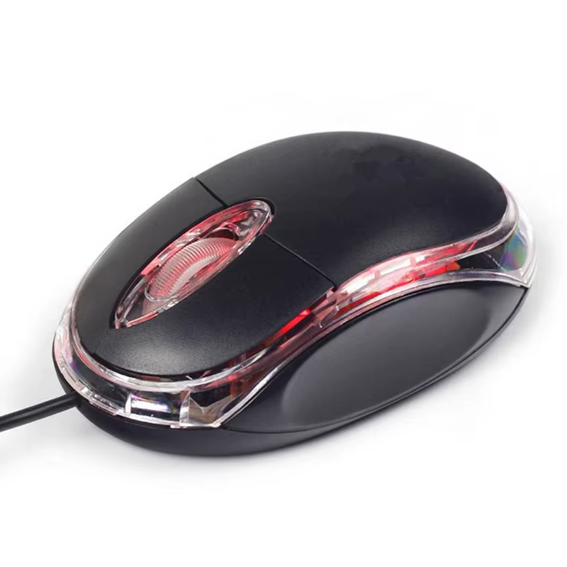 Mini souris filaire optique USB LED souris de conception ergonomique pour PC/ordinateur portable/ord