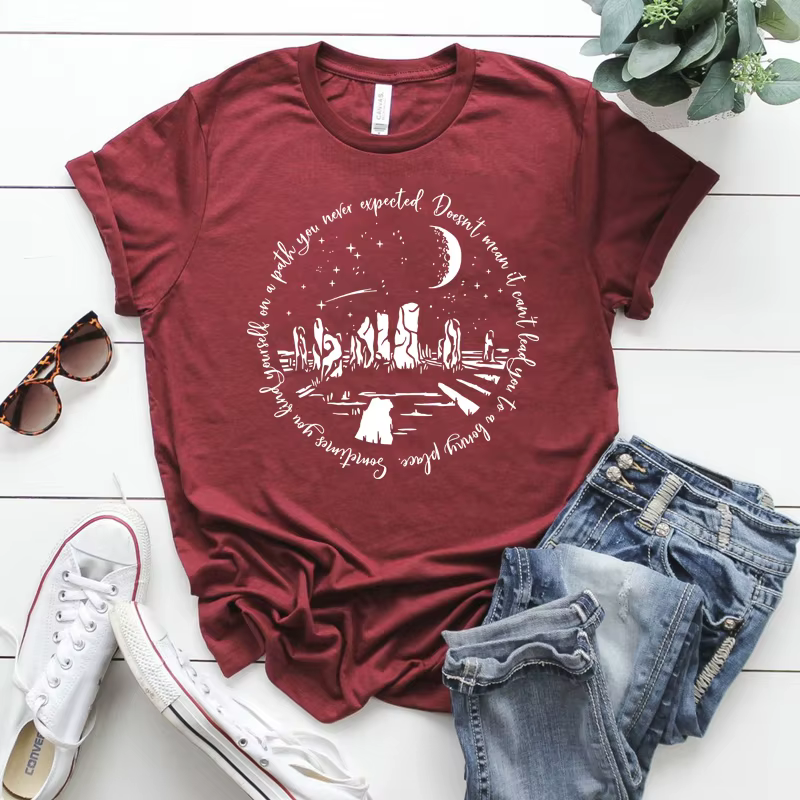 T-shirt humoristique Outlander, avec citation de WPanama lust, "You find ABLE self on A Path You Nev