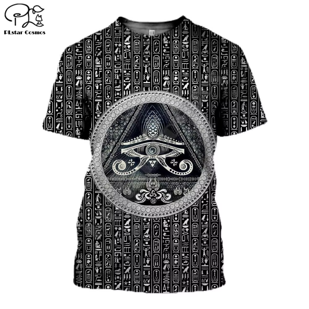 PLstar CosmosHorus ancien Horus dieu égyptien oeil d'egypte pharaon Anubis visage impression 3d T-sh