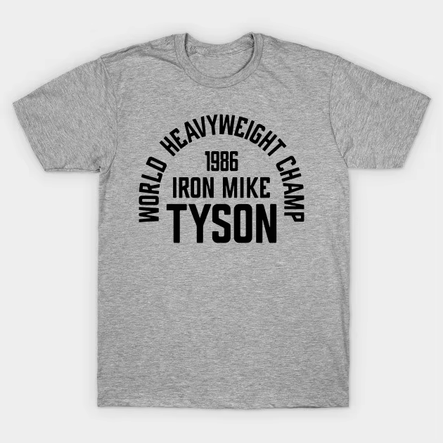 Iron Mike Tyson boxe conception personnalisée t-shirt homme monde poids lourd Champ 1986