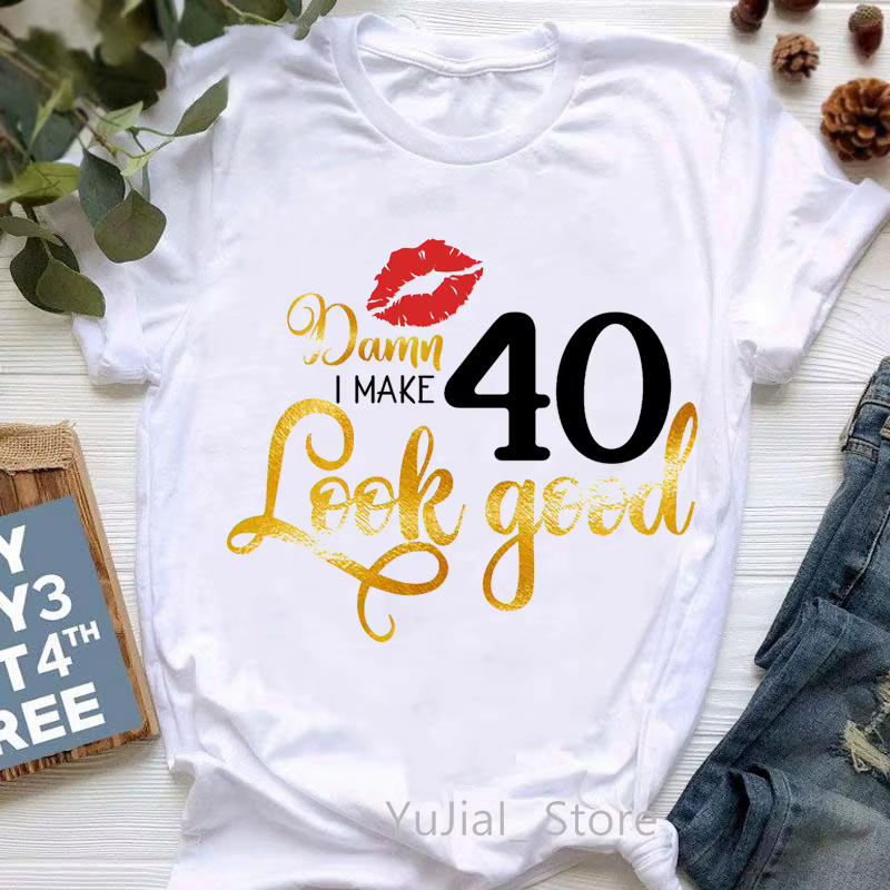 Its My Birthday Eyelash & Lips Print Shirt pour femmes, Économie graphiques, Cadeau d'anniversaire d