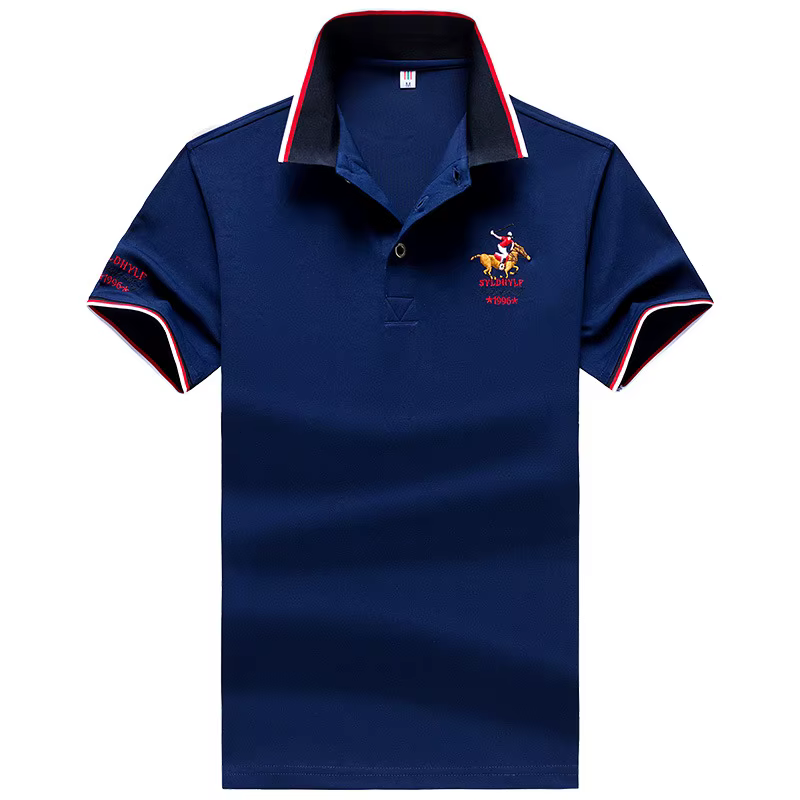 Polo hommes été nouveaux hommes à manches courtes Polo hommes haut brodé vêtements hommes d'affaires