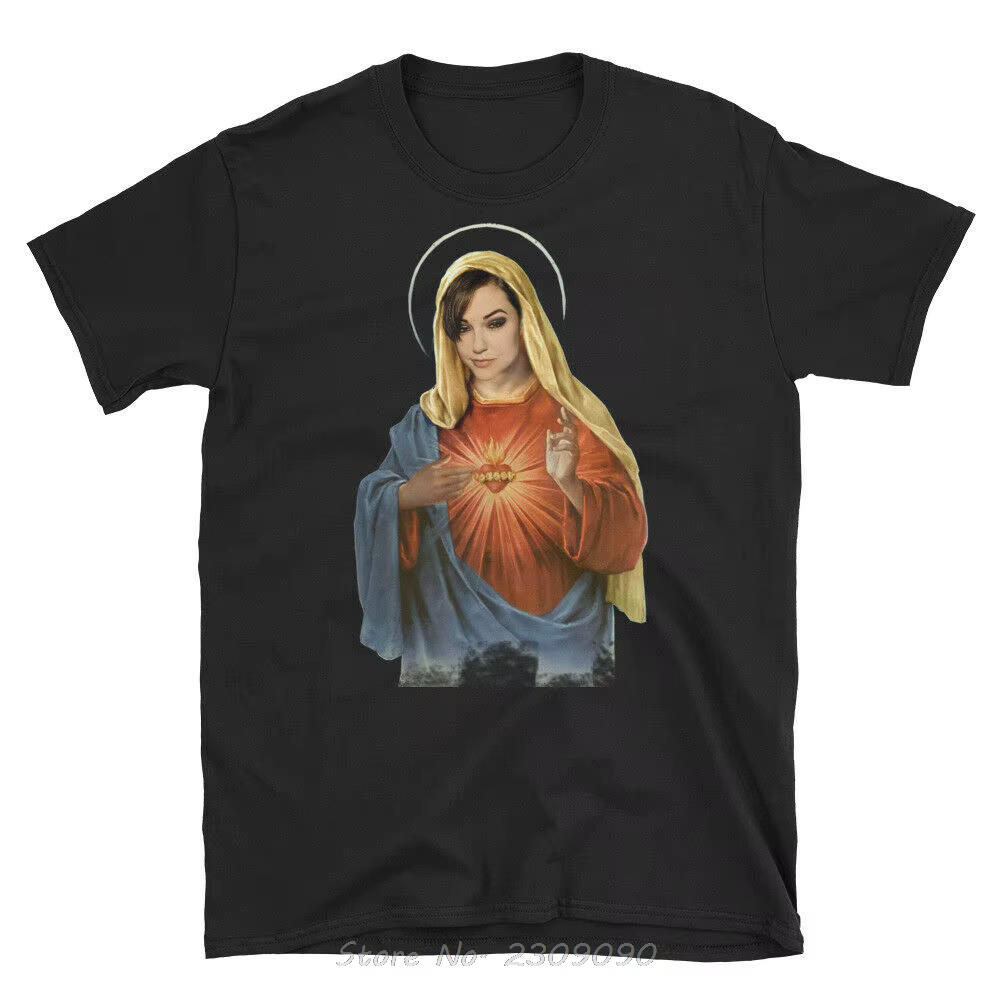 T-shirt unisexe en coton à manches courtes pour hommes, Économie drôles à la mode, Gris Sasha, Saint
