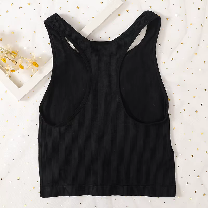 Camisole dos nu en forme de Y pour femme, haut précieux, sous-vêtements sans couture, sport de base,