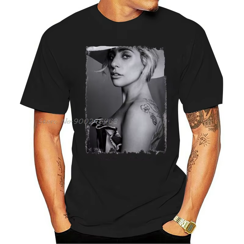 Lady Gaga – t-shirt d'été pour Hommes, Streetwear en coton, à la mode, Harajuku