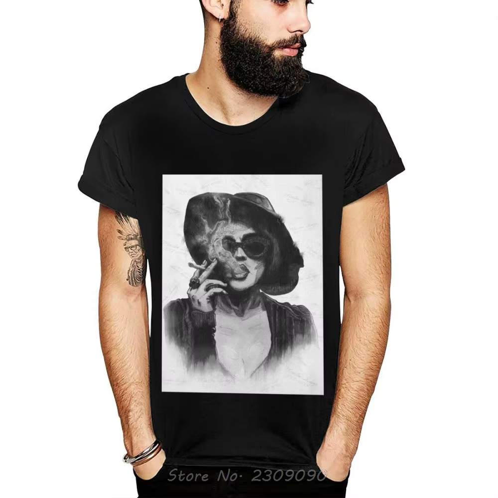 T-shirt col rond homme, Vintage, humoristique, en coton biologique, avec Illustration de la chanteur
