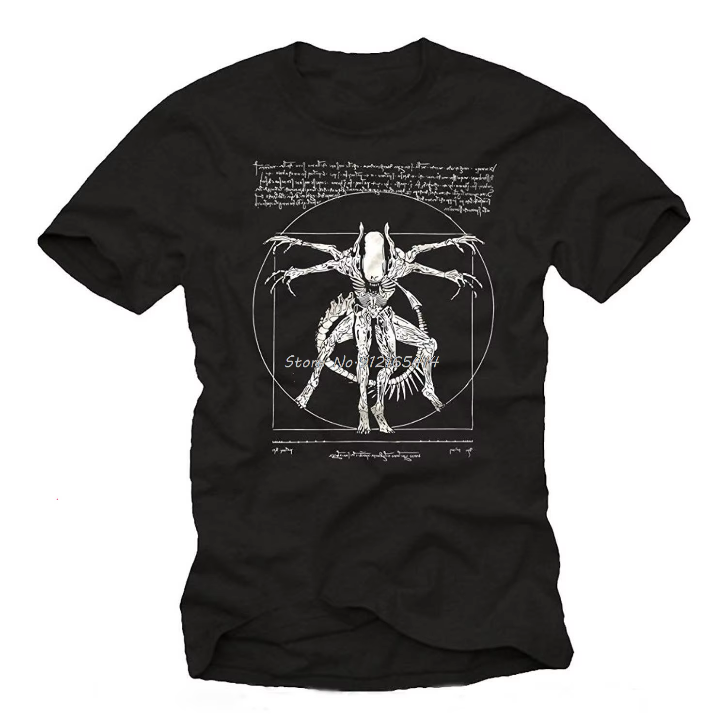 2019 marque t-shirt Homme t-shirts trucs Cool pour adolescents Da Vinci Alien t-shirt Gamer cadeaux 