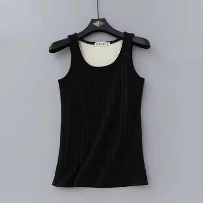 Chemise à fond en cachemire pour femme, velours, précieux, chaud, optique, serré, forme du corps, th