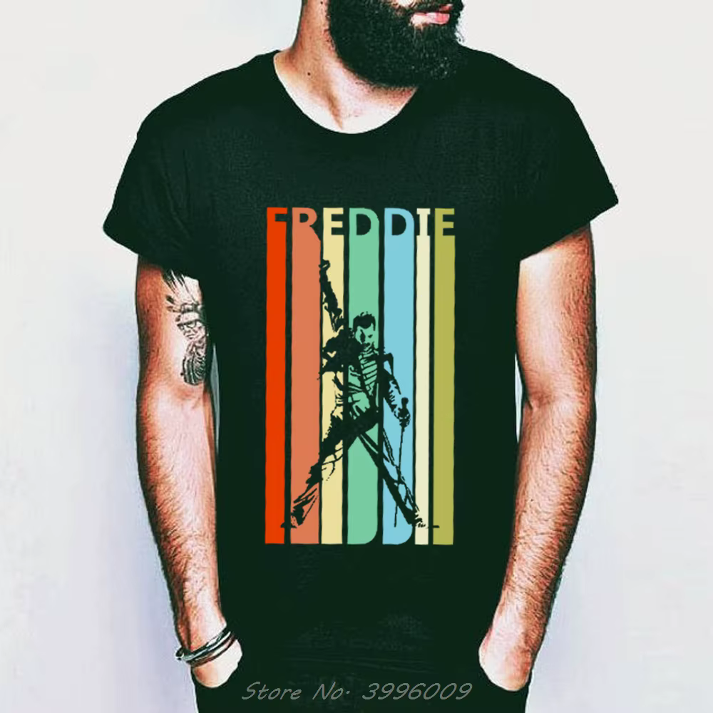 Chemise d'été Freddie Mercury pour hommes, chemise Hip Hop, t-shirt Harajuku, mode vintage, savoir c