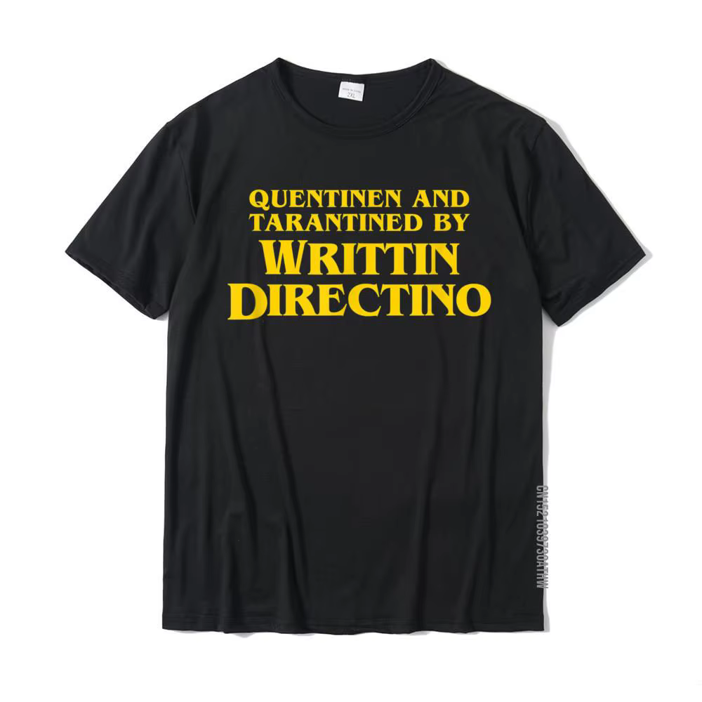 T-Shirt en Coton pour Homme, Quentinen et Tarantined By Ampa Tin Directino, Mème Humoristique, Y-Tee