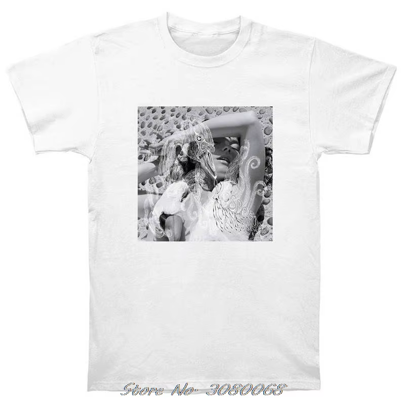 T-shirt col rond imprimé pour homme, Streetwear, haut de noël, bjurk Vespertine