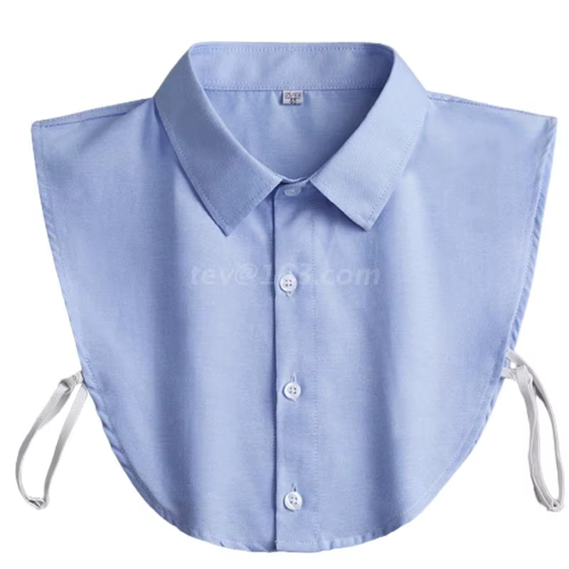 Dickey-Demi-chemise à revers pour homme, faux col, bouton de document solide, poignées de bureau amo