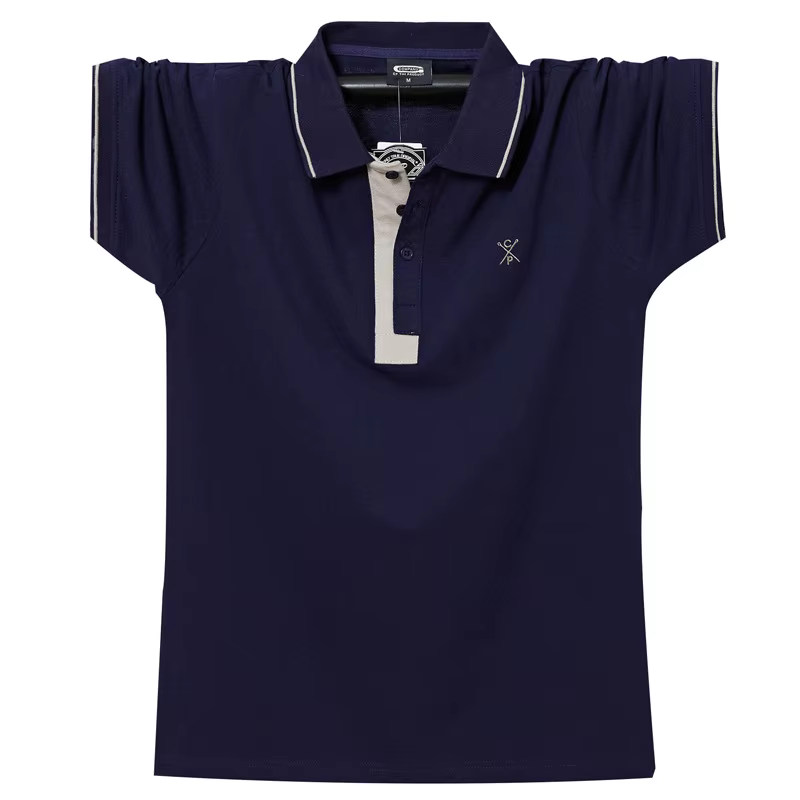 Polo respirant à manches courtes pour hommes, haute qualité, grande taille, été, mode décontractée,