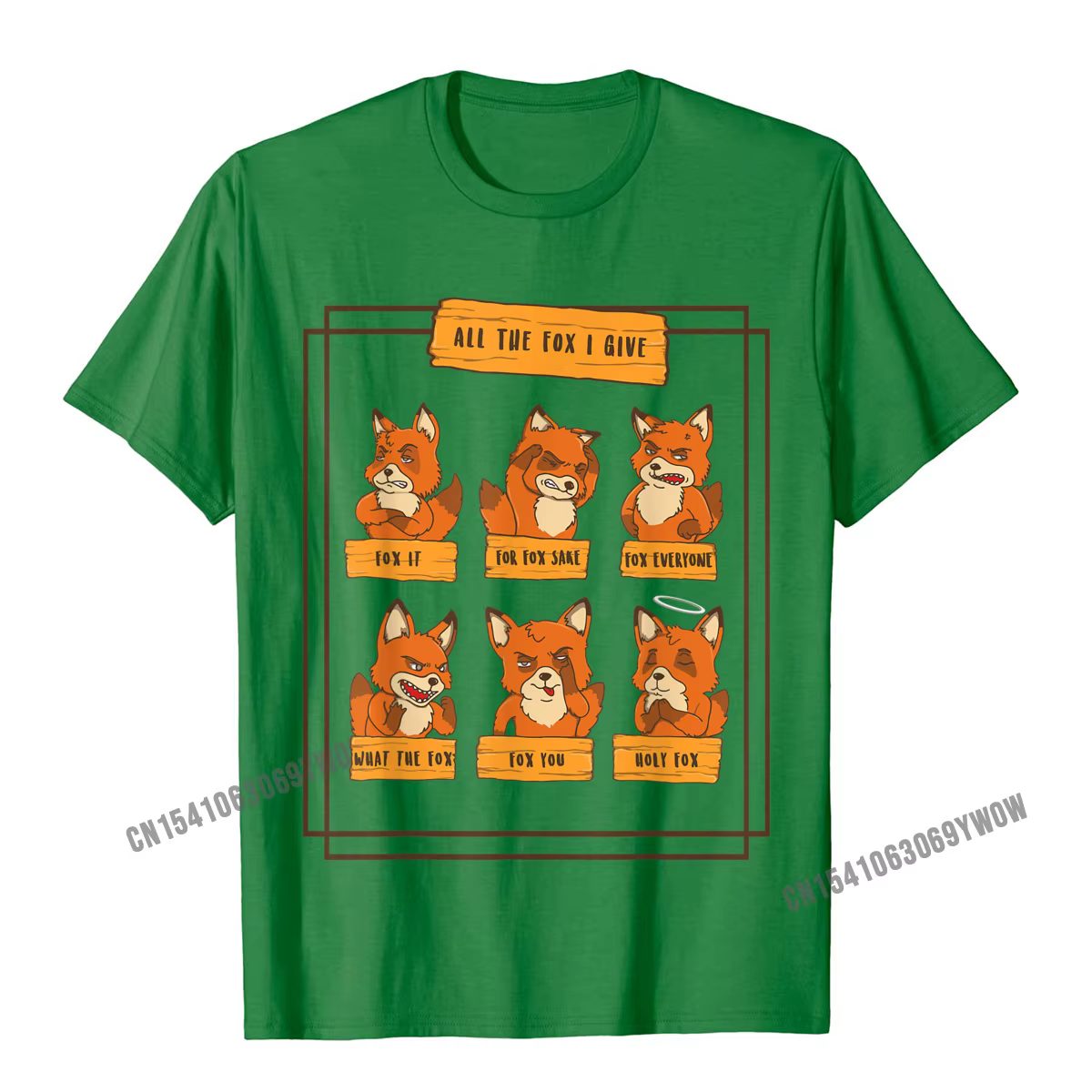T-shirt imprimé "All The Fox I Give" pour homme, en coton, humoristique, hip-hop