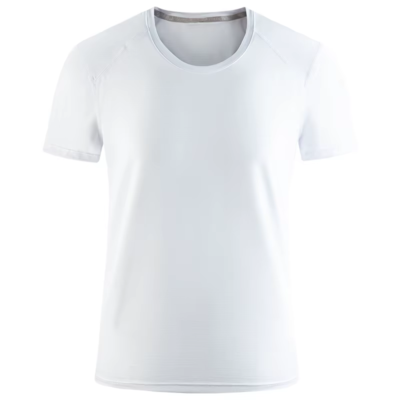 T-shirt de sport de compression à séchage rapide pour hommes, chemise de course de gym, broderie de 