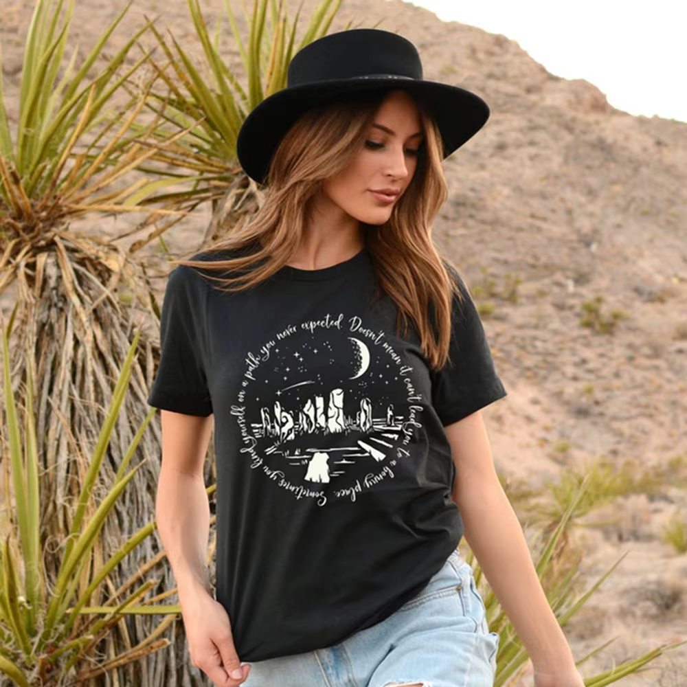 T-shirt humoristique Outlander, avec citation de WPanama lust, "You find ABLE self on A Path You Nev