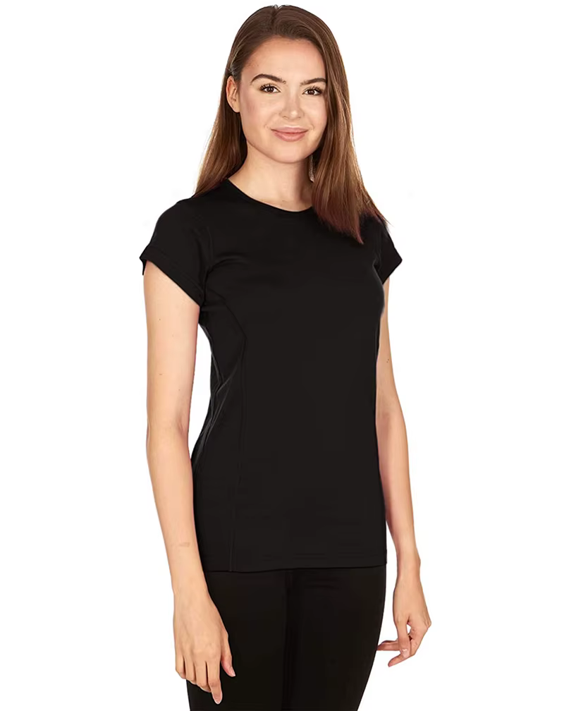 T-shirt en laine mérinos pour femme, 100% laine mérinos, 160g, module léger, t-shirt ras du cou, cou