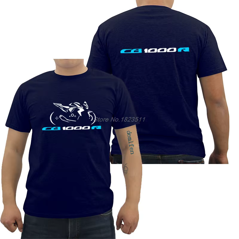 T-shirt à manches courtes pour hommes, Streetwear, en coton, à la mode, CB 1000 R