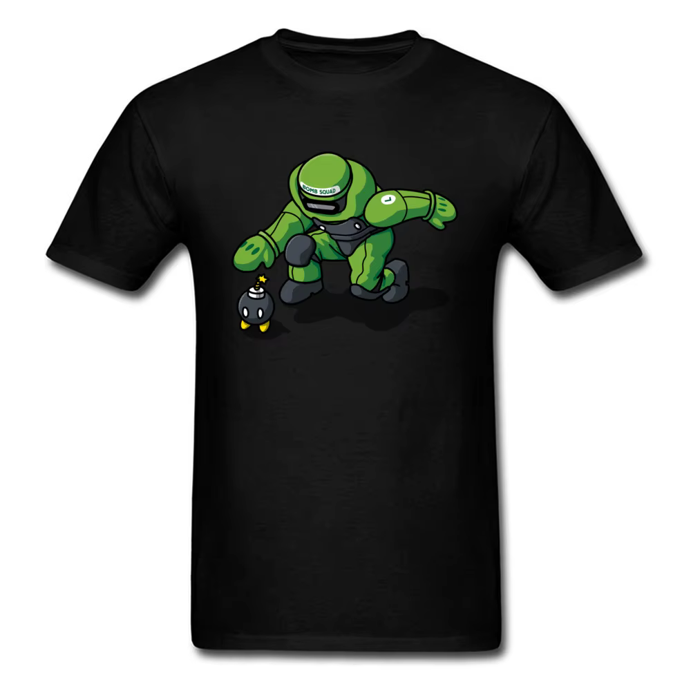 T-shirt Bomb Omb Squad pour hommes, T-shirt style vêtements gris, Y-Cartoon Robot Kokor imprimé, t-s