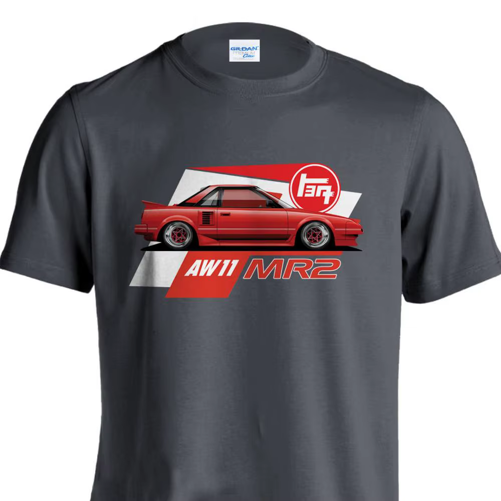 T-shirt col ras du cou pour homme, estival et décontracté, 100% coton, AW11 MR2 Jdm
