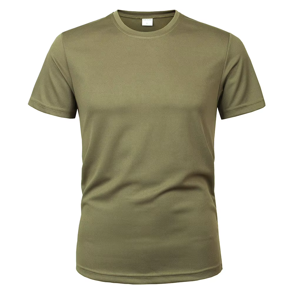 MEGE-T-Shirt à Manches Courtes et Col Rond pour Homme, Vêtement Militaire de Marque, Décontracté, Re