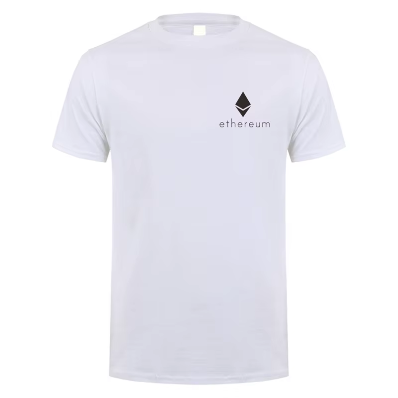 Crypto-monnaie Ethereum t-shirts homme Crypto t-shirt décontracté à manches courtes dessus frais ETH