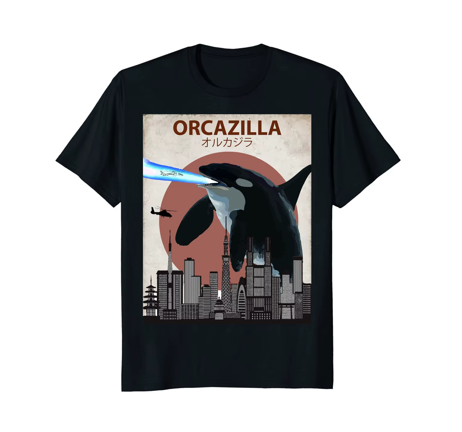 Offre spéciale mode coton T-shirt Orcazilla drôle tueur baleine T-shirt | Orca Lovers cadeau homme