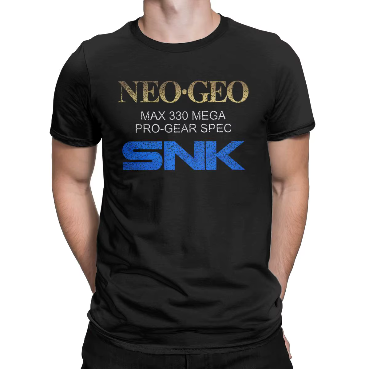 Hommes Neo Geo Pro Gear rétro t-shirt Snk jeu 100% coton vêtements amusant à manches courtes col ron