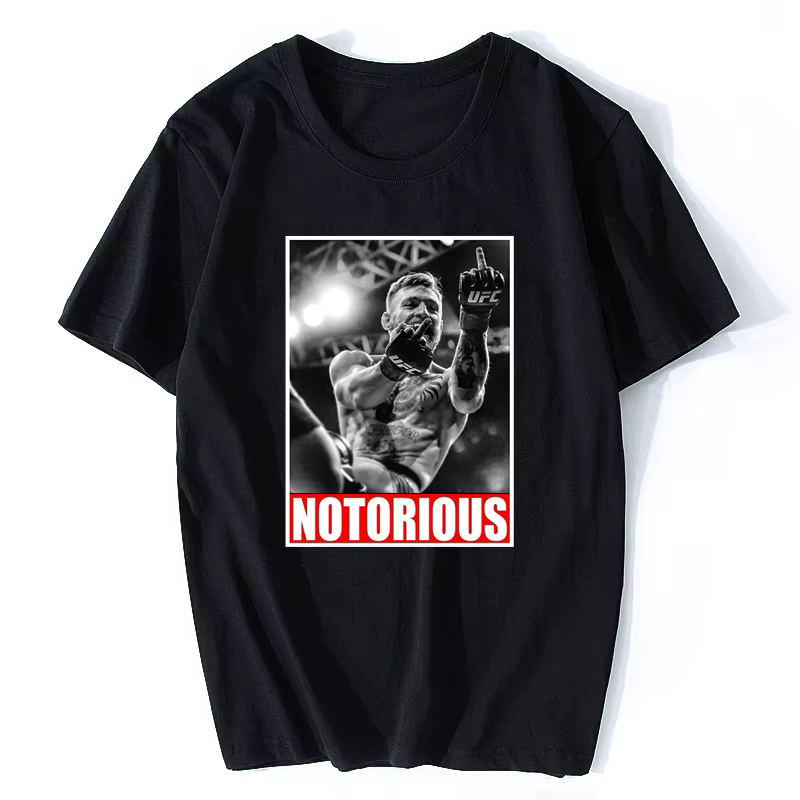 Conor McGregor notoire hommes Fan T-shirt Design drôle noir mode Streetwear T-shirt Cool chemise Hom