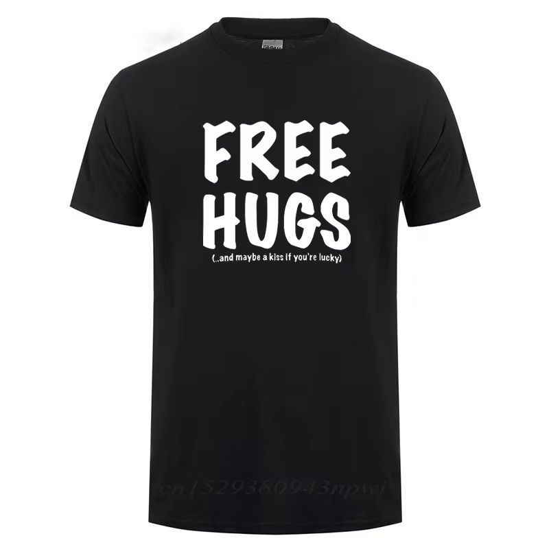 T-shirt manches courtes col rond homme, estival et à la mode, en coton, avec impression gratuite de