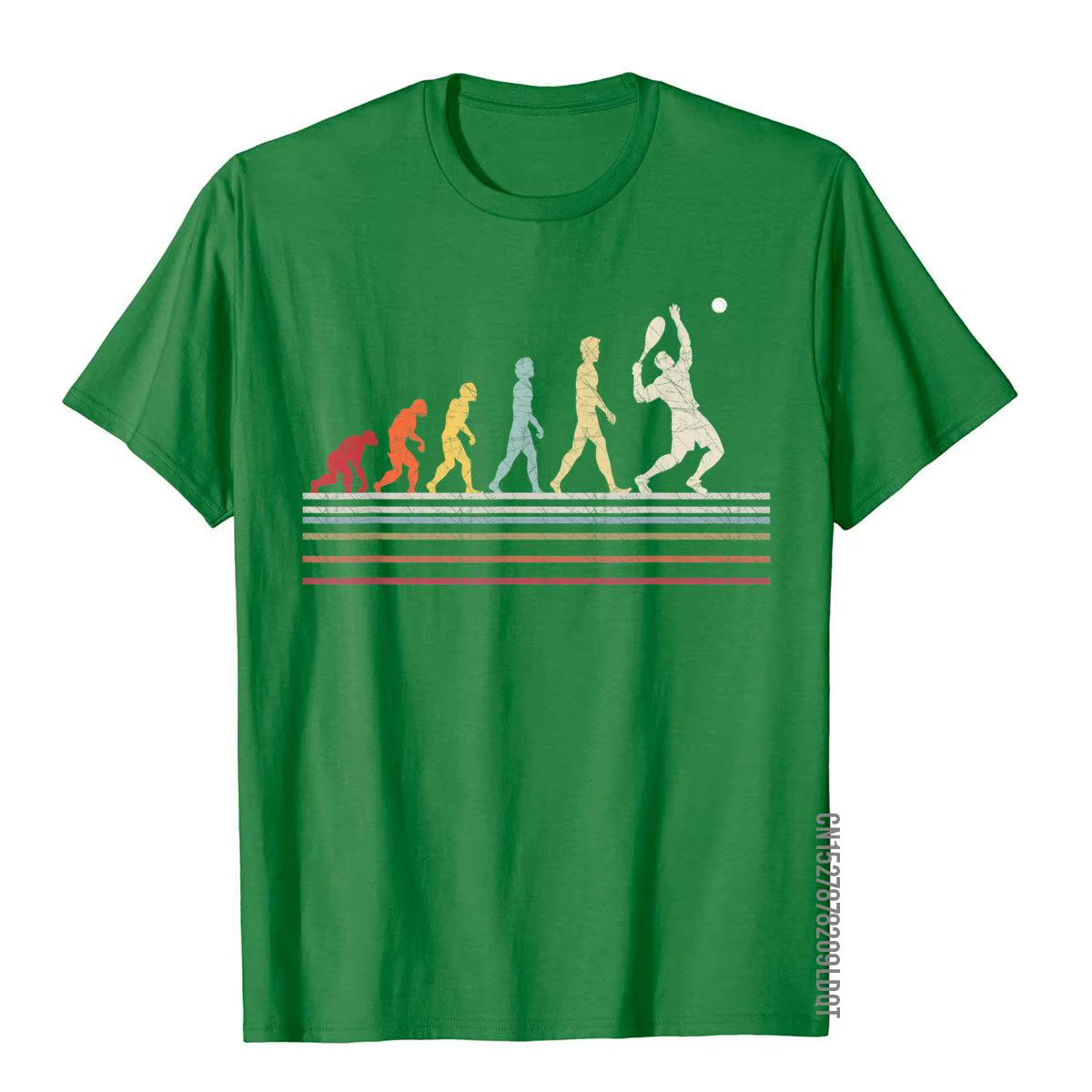T-shirt de sport vintage en coton pour hommes, évolution drôle de tennis, cadeau rétro, t-shirts jeu