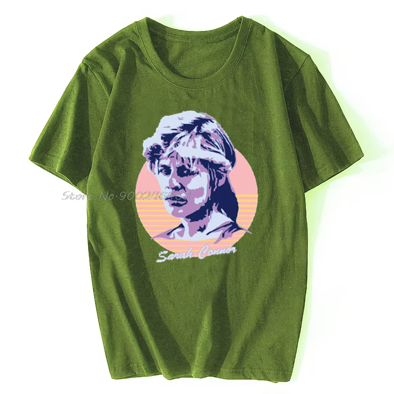 T-shirt en coton pour hommes et femmes, T-shirt Sarah Connor, Économie Hip Hop, Streetwear Harajuku,