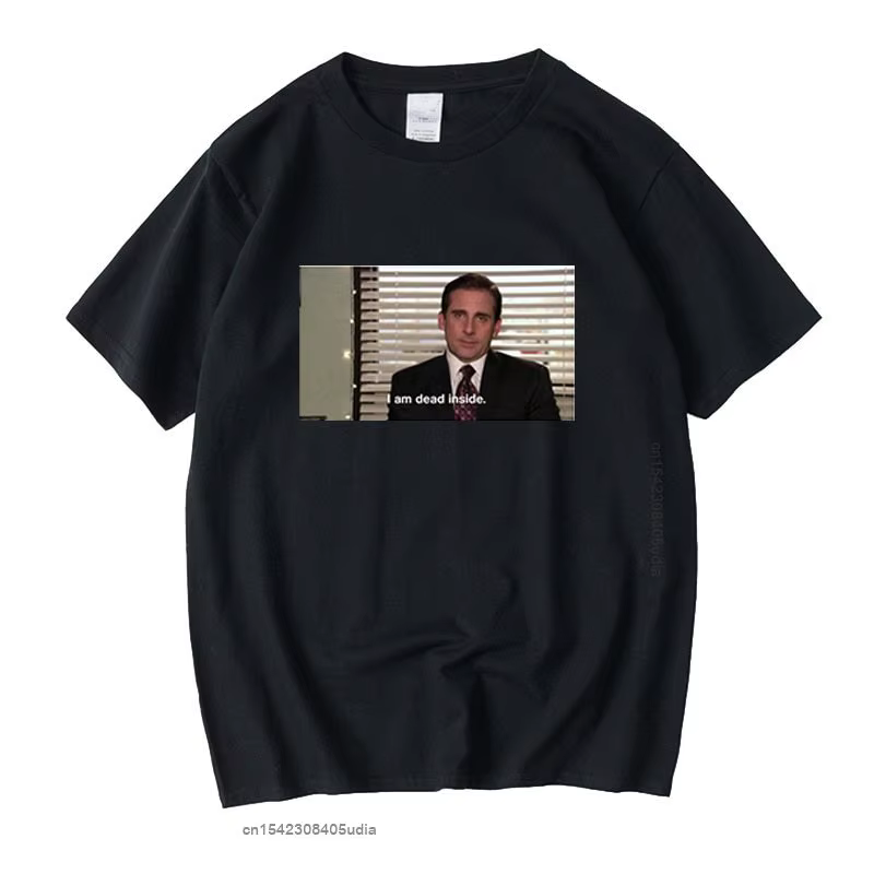 Je suis mort à l'intérieur Michael Scott t-shirt haut le bureau américain hommes femmes t-shirts Mem