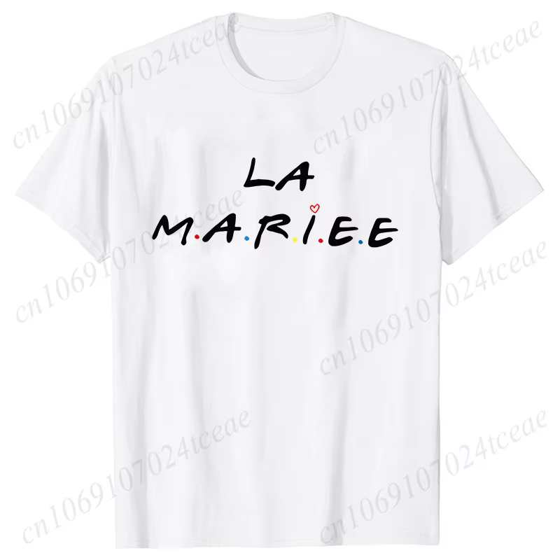 T-shirt de fête EVJF pour amies, hauts de séparation pour jeunes femmes, t-shirts Team Bride, demois