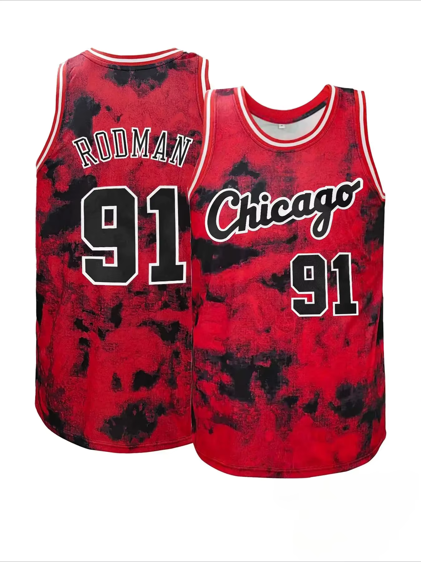 Le dernier Dennis Rodman # Maillot de basket-ball de Chicago 91 pour hommes et femmes en 2027, imp