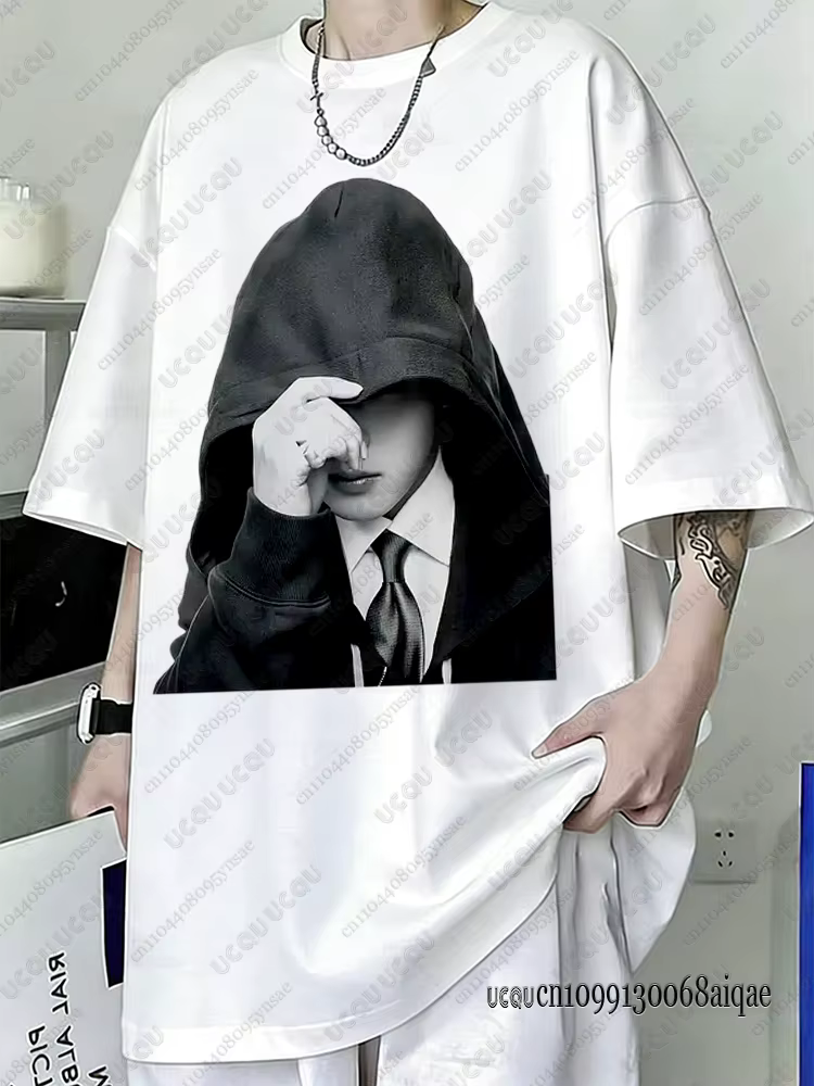 T-shirt Kpop Boy Band pour Hommes et Femmes, T-shirt d'été en Coton 2026, Polera à Manches Courtes,