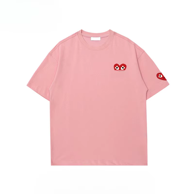 T-shirt tendance pour homme, avec un motif amusant en forme de cœur, en coton 100 %, idéal pour un u