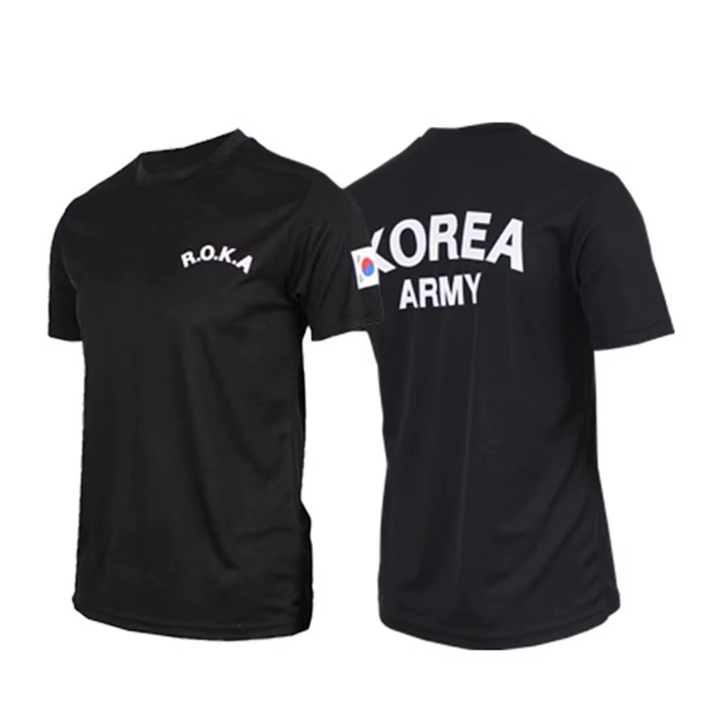 T-shirt Unisexe en Coton Respirant pour Hommes de l'Armée Coréenne R.O.K.A ROKA – Nouvelle Collectio