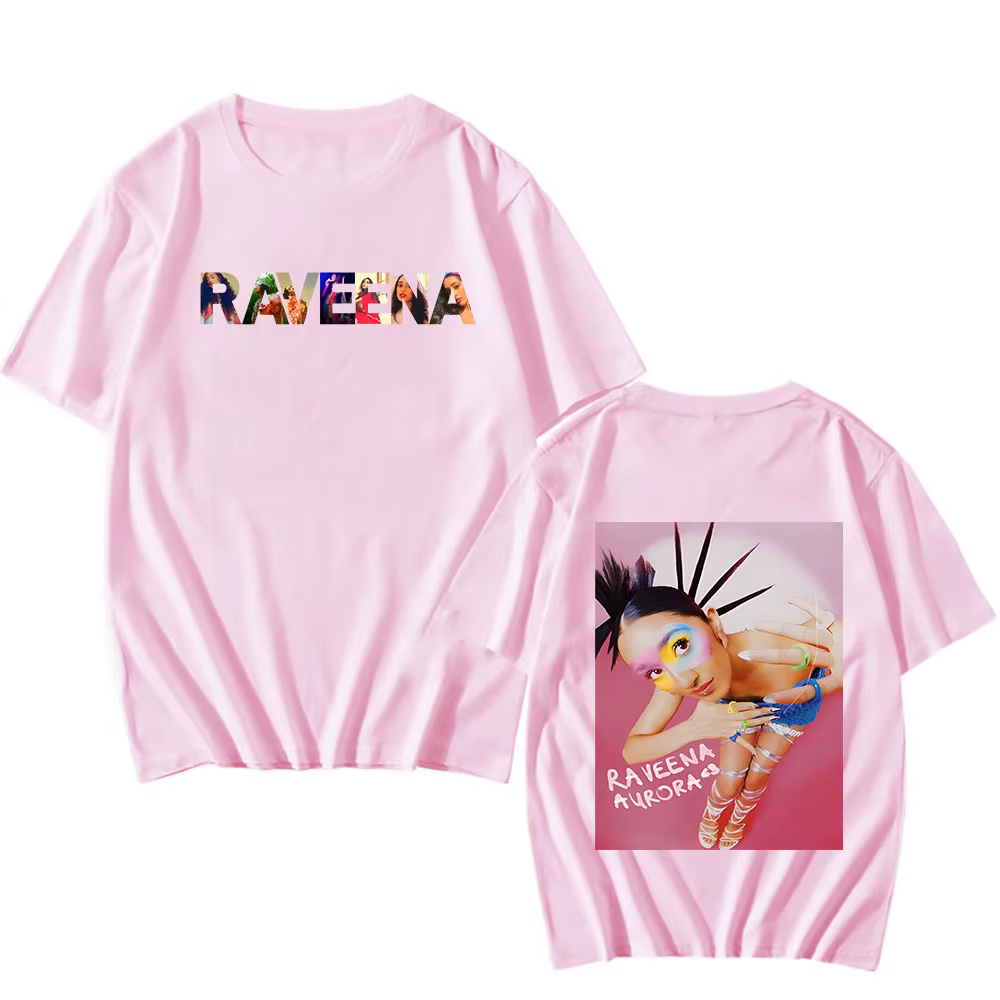 RAVEENA-T-shirt à Manches Courtes pour Homme et Femme, Vêtement en Coton, Style Rock Hip Hop, Décont