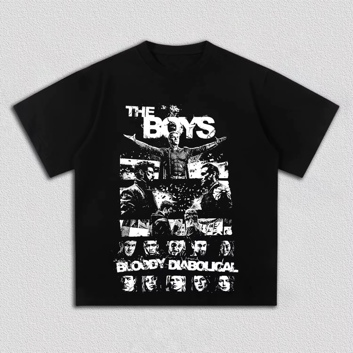 T-shirts Homelander pour hommes et femmes, en coton, The Boys 5, série TV The Seven, col rond, manch