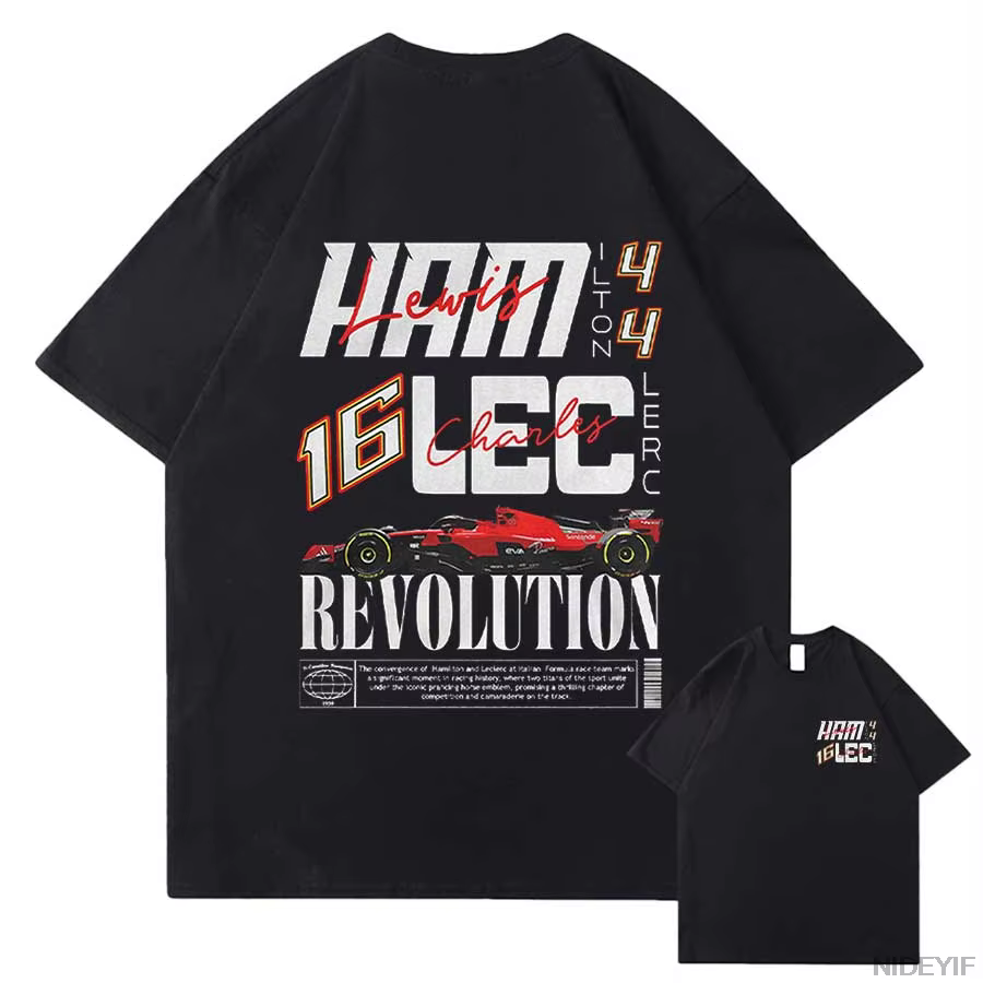 Lewis Hamilton chemise pilote de course de formule Fans de championnat britannique t-shirt coton vin