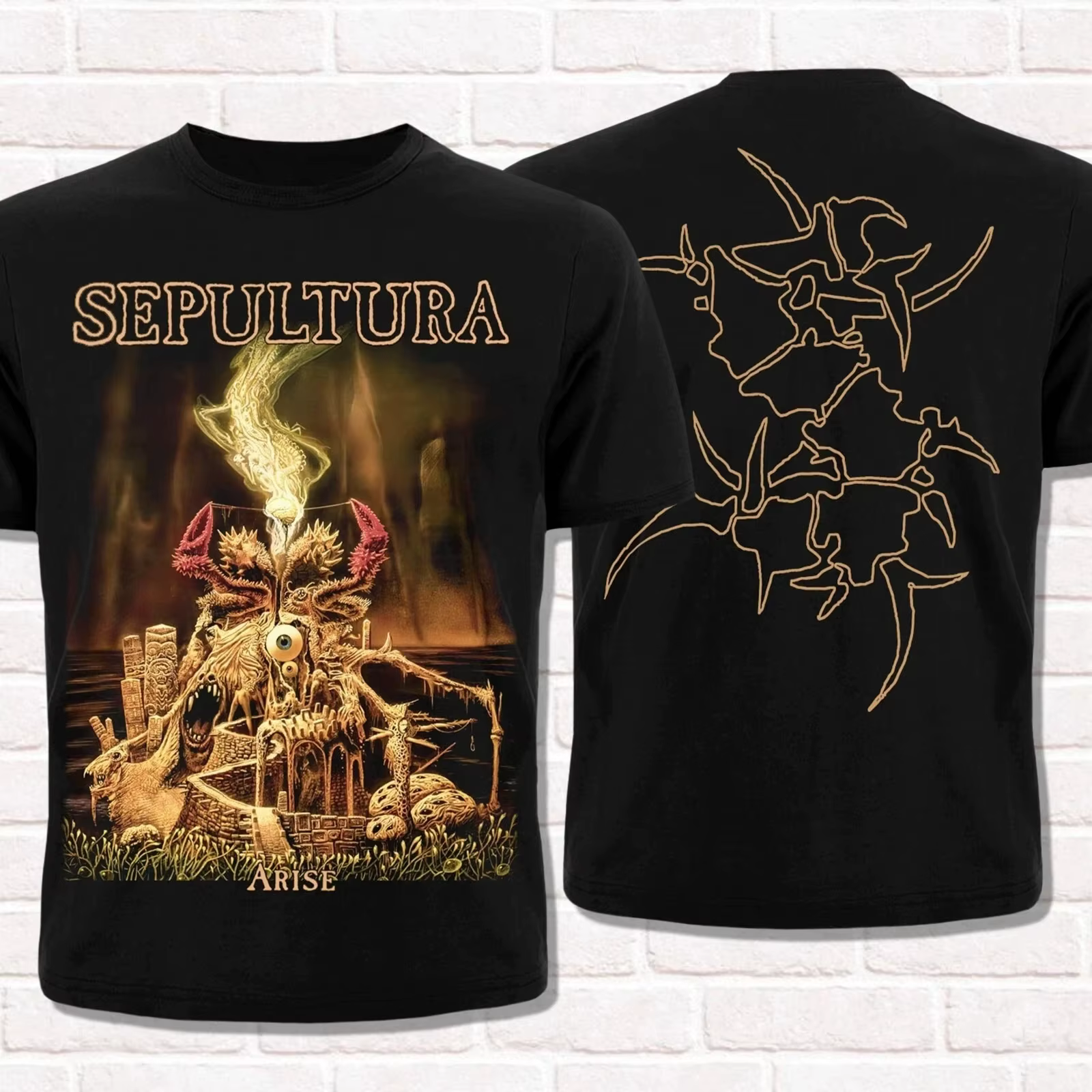 T-shirt Sepultura "Arise" pour le Nouvel An chinois 2026 (1991). Thrash Metal, Death Metal, Groove M
