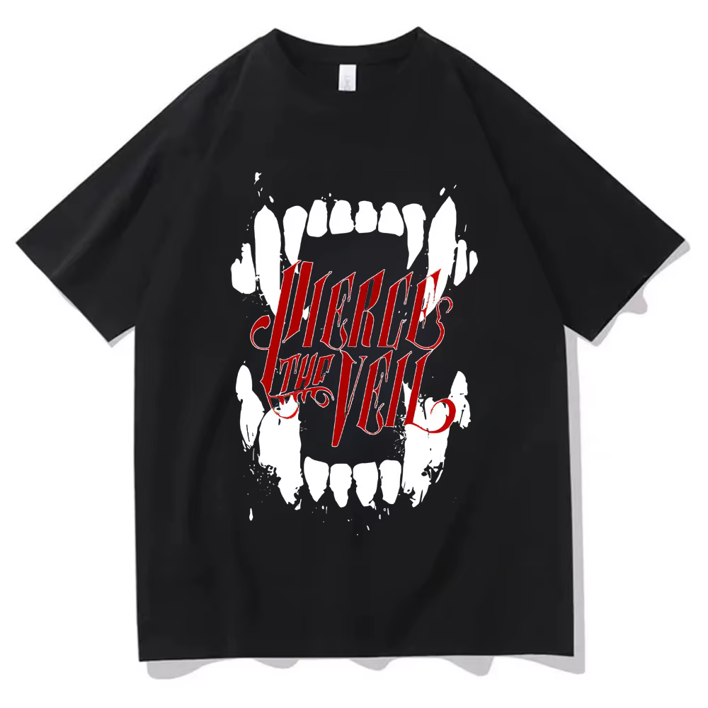 T-shirt en coton respirant Perce the Veil pour femme, grunge, numérique des années 80, chemise Kawai