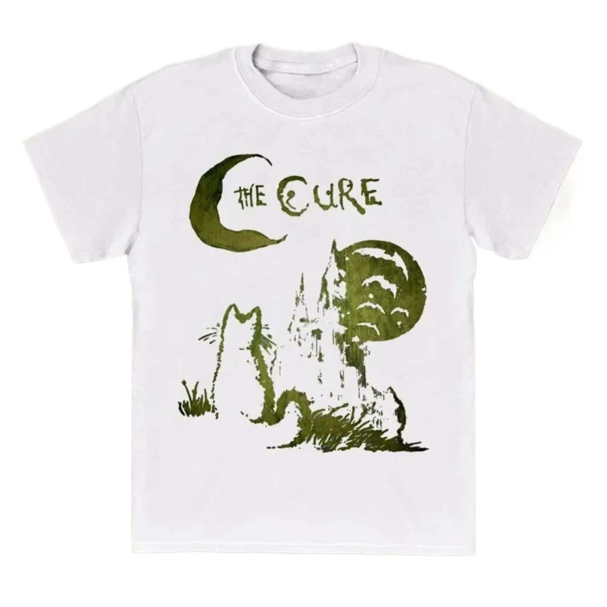 T-shirt The Cure Cat, vêtements de style rock alternatif des années 90, t-shirt de groupe, hip-hop,